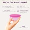 Ecoblossom Reusable Menstrual Disc - Menstrual Cup - Soft Period Disc for Women Designed with Flexible, Medical-Grade Silicone Period Cup (Regular, Rose & Teal) view 3
