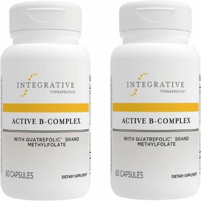 Integrative Therapeutics Active B-Complex - Cellular Energy, Immune Function & Heart Health Support with Vitamins B2, B6 & B12* - Made for Busy Lifestyles - Gluten-Free - 120 Capsules (60 Servings)