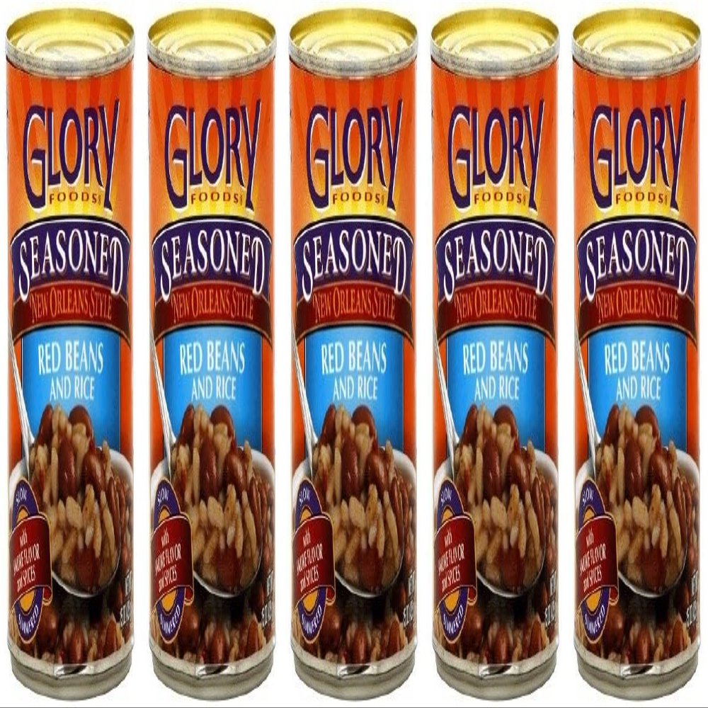 Glory Foods, Seasoned, Red Beans & Rice, 15oz Can (Pack of 5)