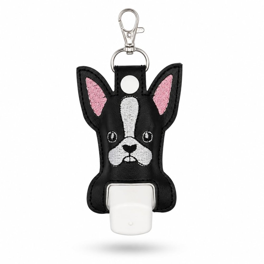 Boston Terrier Inhaler Holder Key Fob