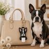 Boston Terrier Inhaler Holder Key Fob view 2