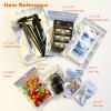 100 Pieces Resealable Mylar Bags, 4x6 Mylar Bags with Window, Small Holographic Packaging Bags for Food Storage/Jewelry/Eyelash for Small Business (Holographic, 4.1x5.9 Inch) view 3
