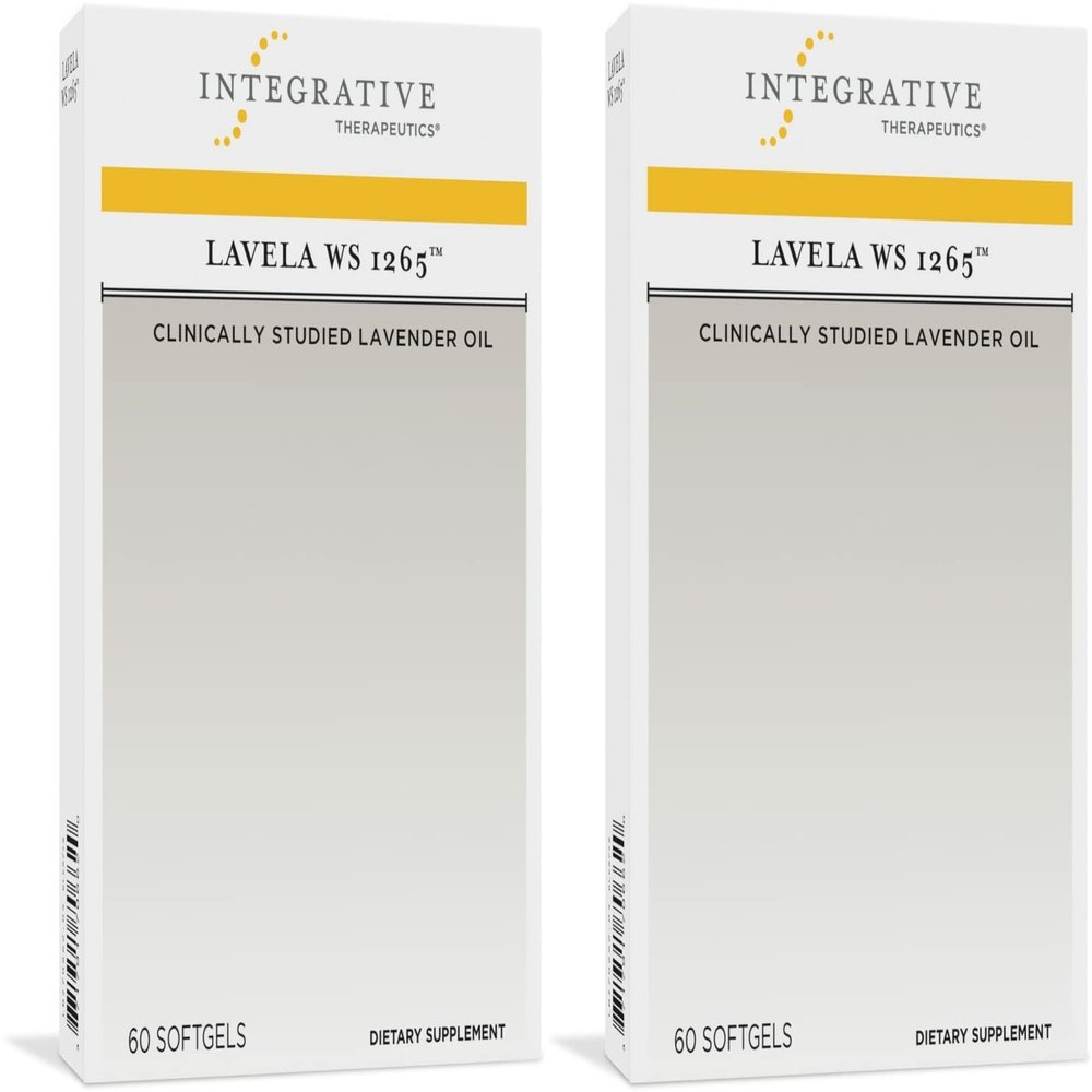 Integrative Therapeutics Lavela WS 1265 - Lavender Essential Oil Supplement for Sleep & Stress Support* - Dairy-Free - 120 Softgels (120 Servings)