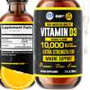 HERBIFY Vitamin D3 10000 IU - Made in USA Liquid Vitamin D Drops - Bone Strength and Immune Support Supplement - Sunshine Replacement - D3 Vitamin Bone and Teeth Supplement - 2 Oz view 1