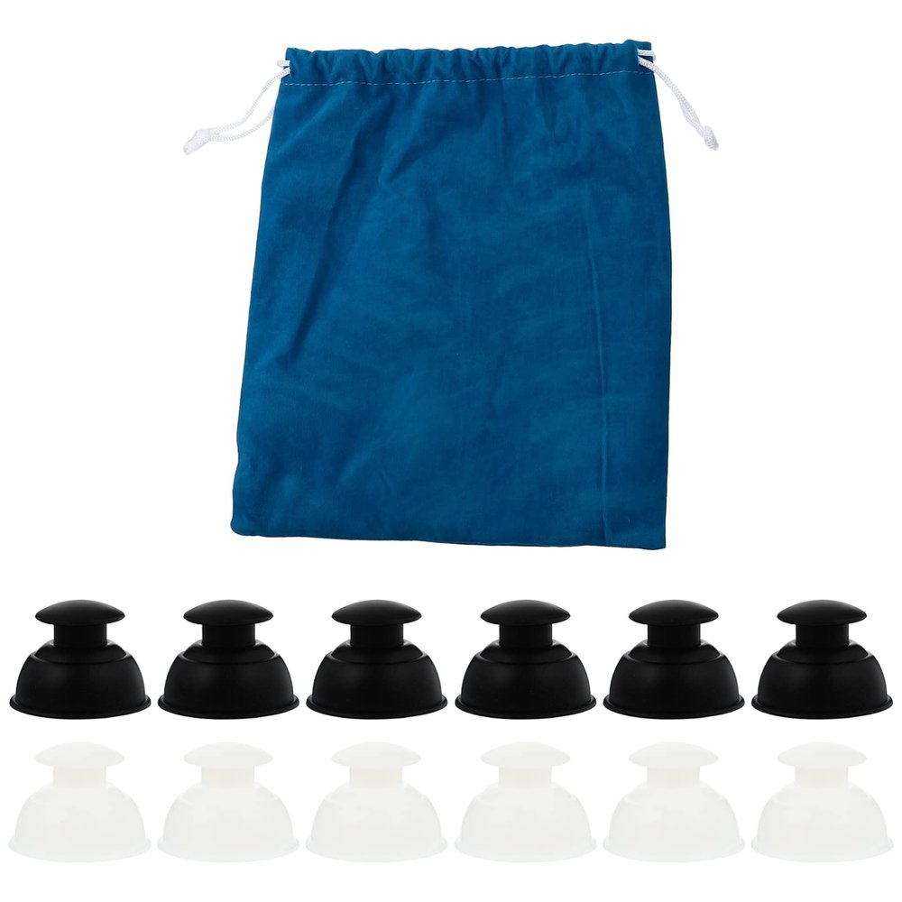 Healeved 1set Silicone Cupping Cups Household Cupping Therapy Kit Moisture Absorption for Back Joints Neck and Shoulders Easy to Clean and Use