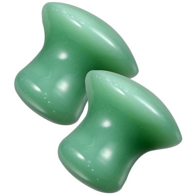 Beavorty Small Mushroom Shaped Facial Massage Board 2-Pack Gua Sha Tool for Face and Body Skin Care Absorption Enhancement 1.57X1.37X1.37In