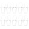 10Pcs Clear Flower Bouquet Bags, Transparent Bags with Long Handle, Transparent Florist Shop Packaging Plastic Bag for Arrangement Graduation, Birthday, Mother's Day, Anniversary view 1