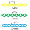 Angzhili 10 Pcs Dental Orthodontic Elastic Chain Power Chains for Brace,15ft/Roll (Long, Multi-colors) view 4