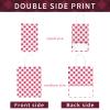 ECOHOLA Magenta Gingham Paper Bags, 16 Pieces Fuchsia Plaid Bags Goodie Bags Party Paper Bags with Handles, 9x5.5x3.2 Inches view 3