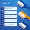AIM DENTAL SUPPLY Toothbrush for Braces, Soft Head Braces Toothbrush, V Trimmed Design 2-Pack | Quick Orthodontic Cleaning | Deep Clean Braces at Home (Pack of 2) view 3