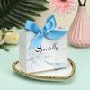 SWANGSA 20 Pack Small Party Gift Bags Boxes wedding favors Boxes , Marble Mini Thank You Bags Boxes with Blue Bow Ribbon, 4.5x1.8x3.Inches, Paper Favor Bags Boxes for Wedding Birthday Baby Shower Party Bridesmaid Valentines Day view 2