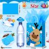 24 Pcs Merry Christmas Kraft Paper Goodie Bags with Handles - Bulk Wrapping with Tissue Paper - Snowman, Small view 3