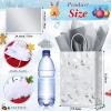 24 Pcs Bags with Tissue Paper, Merry Christmas Xmas Kraft Paper Goodie Bags with Handles - Bulk for Gift Wrapping, Holiday Party Supplies (Silver Snowflake, Small) view 4
