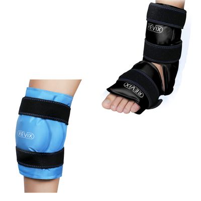 REVIX XL Knee Ice Wrap Around Entire Knee and Ankle Ice Pack Wrap for Injuries Reusable
