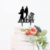 Mr And Mrs Cake Topper, Mr And Mrs Cake Topper, Black Acrylic Wedding Cake Topper, Custom Script Cake Toppers for Wedding, Funny Cake Toppers for Wedding view 3