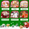 YQL Buffalo Plaid Drawstring Bags, 9Pcs Soft Flannel Christmas Gift Bags Assorted Sizes Xmas Fabric Bags Reusable Gift Bags for Package Birthday Holiday Party(Red&Black) view 4