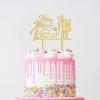 Mr And Mrs Wedding Cake Topper Mirror Gold Wedding Cake Topper Custom Script Cake Toppers for Wedding Cake Topper Wedding Acrylic Party Supplies view 2