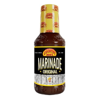Country Bob's Original Marinade Sauce - Grill Masters Secret for Meat, Poultry, Veggies & Pork, Gluten-Free, Non-Fat Flavor Booster, 18oz