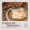 Disposable Cloth-Like Paper Napkins, 200 Pack 13" x 13" Linen-Feel Natural Color Luncheon Napkins For Wedding, Party, Kitchen Or Bathroom view 3