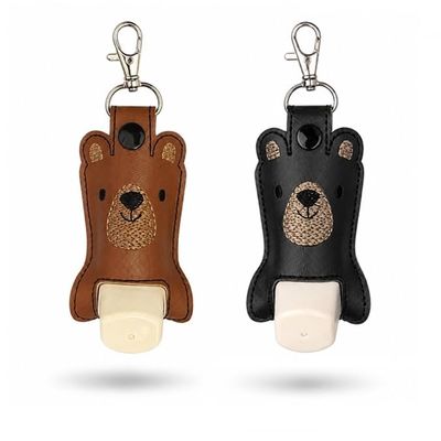 Bear Inhaler Holder Key Fob