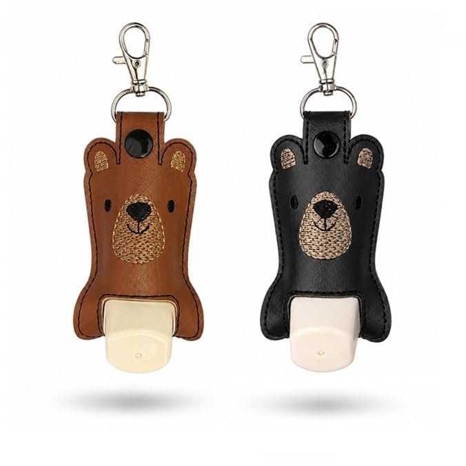 Bear Inhaler Holder Key Fob