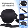 2PCS Eye Patches for Adults Men Kids, Medical Eye Patch Adjustable Eyepatch for Right/Left Eye, Amblyopia Lazy Patches view 4
