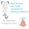 GMS Optical 3.2mm Extra-Thick / 15mm Medium-Length - Adhesive Air Bag Teardrop Anti-Slip Silicone Nose Pad - Anti-Slip for Glasses, Eyeglasses, Sunglasses (5 Pair-2 Pack)(10 Pair Total)(Clear) view 3