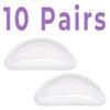 GMS Optical Adhesive Anti-Slip Halfmoon Air Bag Cushion Silicone Nose Pad Reduce Pressure and Prevent Slipping for Glasses, Eyeglasses, Sunglasses(15mm x 7mm x 3.2mm) (10 Pair) (Clear) view 4