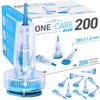 200 Count, ONE-CARE Opti Safety Lancets Top Button Activated, 28G x 1.6mm, 200 Count, Auto-Retractable, Sterile, Single Use, view 1