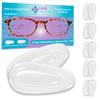 GMS Optical 3.2mm Extra-Thick / 15mm Medium-Length - Adhesive Air Bag Teardrop Anti-Slip Silicone Nose Pad Reduce Pressure and Prevent Slipping for Glasses, Eyeglasses, Sunglasses (5 Pair)(Clear) view 1
