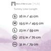 More of Me to Love Organic Cotton and Viscose Tummy Liner, 4-Pack, XX-Large (Pearl White, Stone Gray) view 4