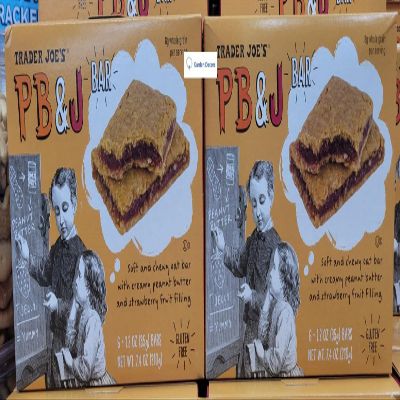 Trader Joes PB & J Bar Gluten Free 7.4oz 210g (Two Boxes)
