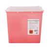 McKesson Prevent Sharps Container for Home Use, 2 Gallon - for Biohazard Infectious Waste, Needle and Syringe Disposal - Translucent, Touchless Lid - Red, 20 Count view 1