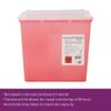 McKesson Prevent Sharps Container for Home Use, 2 Gallon - for Biohazard Infectious Waste, Needle and Syringe Disposal - Translucent, Touchless Lid - Red, 20 Count view 3