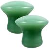 FOMIYES Jade Massager: Mushroom Gua Sha - 2Pcs Green Jade Quartz Mushroom Face Massage Rollers Stones Scraping Massage Tool for Men Women, Massager for Face, Eyes, Relieve Fine Lines and Wrinkles view 1