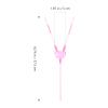 10pcs Heart Shaped Double-mouth Straws Artistic Drinking Straws for Valentine Day Birthday Parties Weddings and Engagement Celebrations view 2