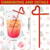 Spiareal 24 Set Christmas Drink Pouches for Adult with Straw, Drink Bags Reclosable Plastic Juice Pouches Xmas Juice Pouch for Christmas Party New Year Beverage Cocktail(Classic) view 2