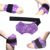 Conbella Ankle Foot Ice Pack Wrap for Injuries Reusable, Gel Bead ice Pack, Instant Pain Relief for Achilles Tendonitis, Plantar Fasciitis, Foot Heel - Soft Polyster Lining view 1