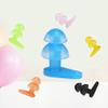 Ciieeo 6pairs Silicone Earplugs for Boy Girl Individual Case Included Comfortable Ear Protectors Green Yellow Orange for Swimming and Water Sports view 4