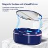 Dentures Case, Denture Bath Case Cup Box Double Layer Dry and Wet Separation Portable False Teeth Container, Denture Cup with Lid for Cleaning Household Office Travel(Blue) view 3