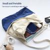 Dentures Case, Denture Bath Case Cup Box Double Layer Dry and Wet Separation Portable False Teeth Container, Denture Cup with Lid for Cleaning Household Office Travel(Blue) view 4