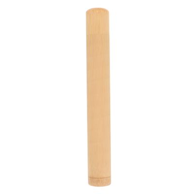 Zerodeko Natural Bamboo Toothbrush Holder Lightweight Travel Case for Toothbrush Storage Protects Your Brush for Home and Business Trips
