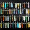 16PC Natural Quartz Crystal Point Chakra Healing Gemstone Pendant Necklace view 2