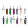 16PC Natural Quartz Crystal Point Chakra Healing Gemstone Pendant Necklace view 4