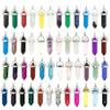 48PCS Natural Quartz Crystal Point Chakra Healing Gemstone Pendant Necklace view 1