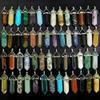 48PCS Natural Quartz Crystal Point Chakra Healing Gemstone Pendant Necklace view 2