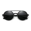willochra Men's Full lens Reading Sunglasses round Aluminum Magnesium Frame Fashion Outdoor Sports Driving Presbyopic Sun Glasses (black, 3.75, multiplier_x) view 3