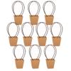 STKMELON 20Pack Kraft Paper Flower Gift Bags Bouquet Bags Box Waterproof Brown Paper Carrier Bags with Handle Tote Bags for Birthday Wedding Party Favors (T3-20Pack) view 1