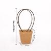 STKMELON 20Pack Kraft Paper Flower Gift Bags Bouquet Bags Box Waterproof Brown Paper Carrier Bags with Handle Tote Bags for Birthday Wedding Party Favors (T3-20Pack) view 2