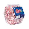 Bob's Sweet Stripes Bobs Sweet Stripes Soft Peppermint Candy - 250 Mints Individually Wrapped in Reusable Plastic Tub - Peppermint Candy White,Red view 1